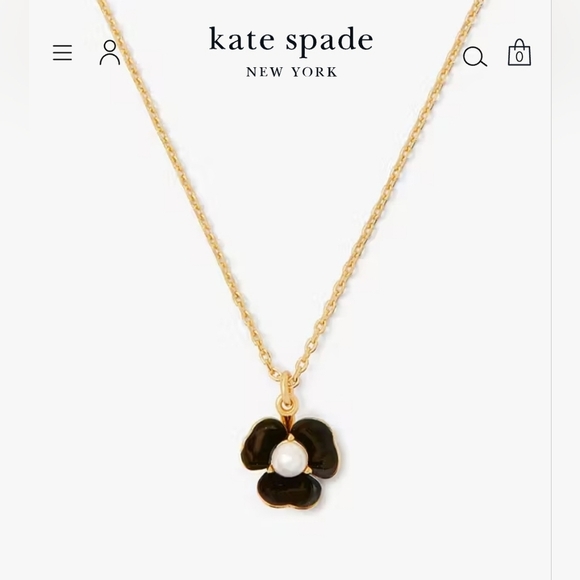 🔹️ KATE SPADE 🔹️- Bouquet Toss Mini Pendant Necklace ✨️ - Picture 1 of 4